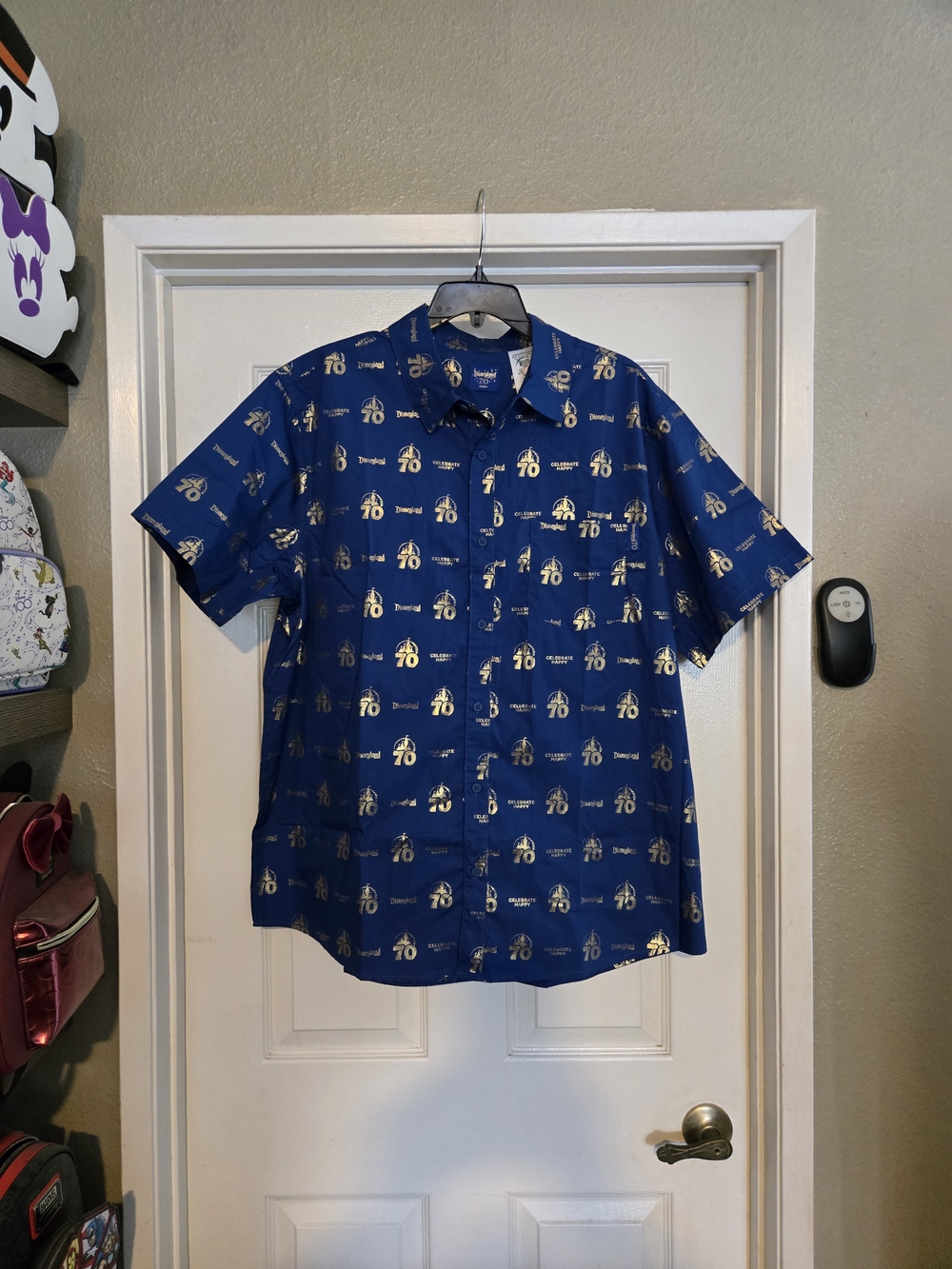 Disney 70 Celebration Men's Short-Sleeve Button-Down